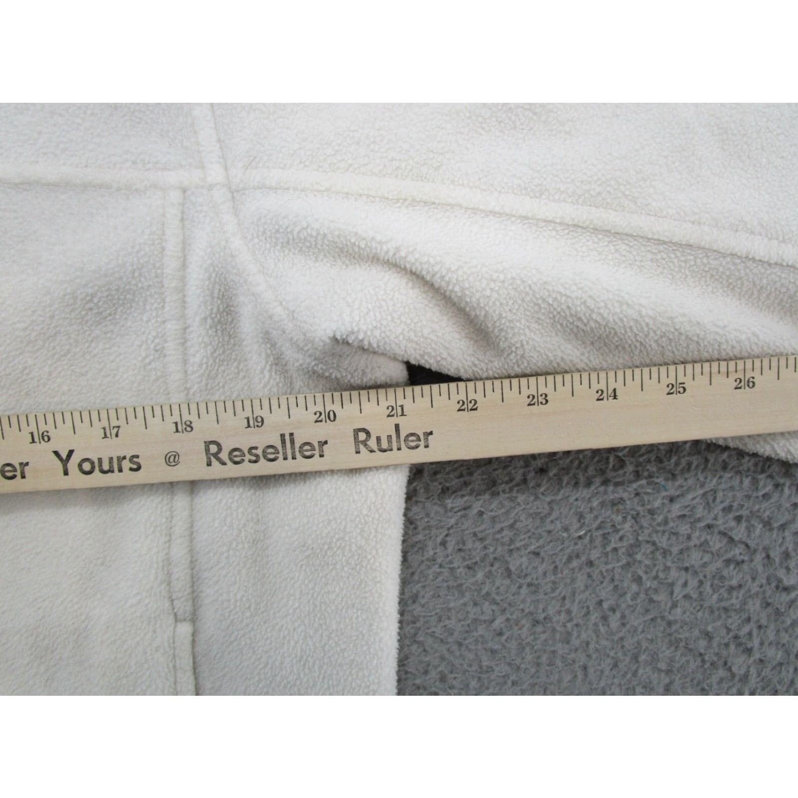 Vintage LL Bean Women's Full Zip White Fleece Jacket Medium Outdoor Casual Basic Jacket - 0YW88 Size M / US 6-8 / IT 42-44 - 6 Thumbnail