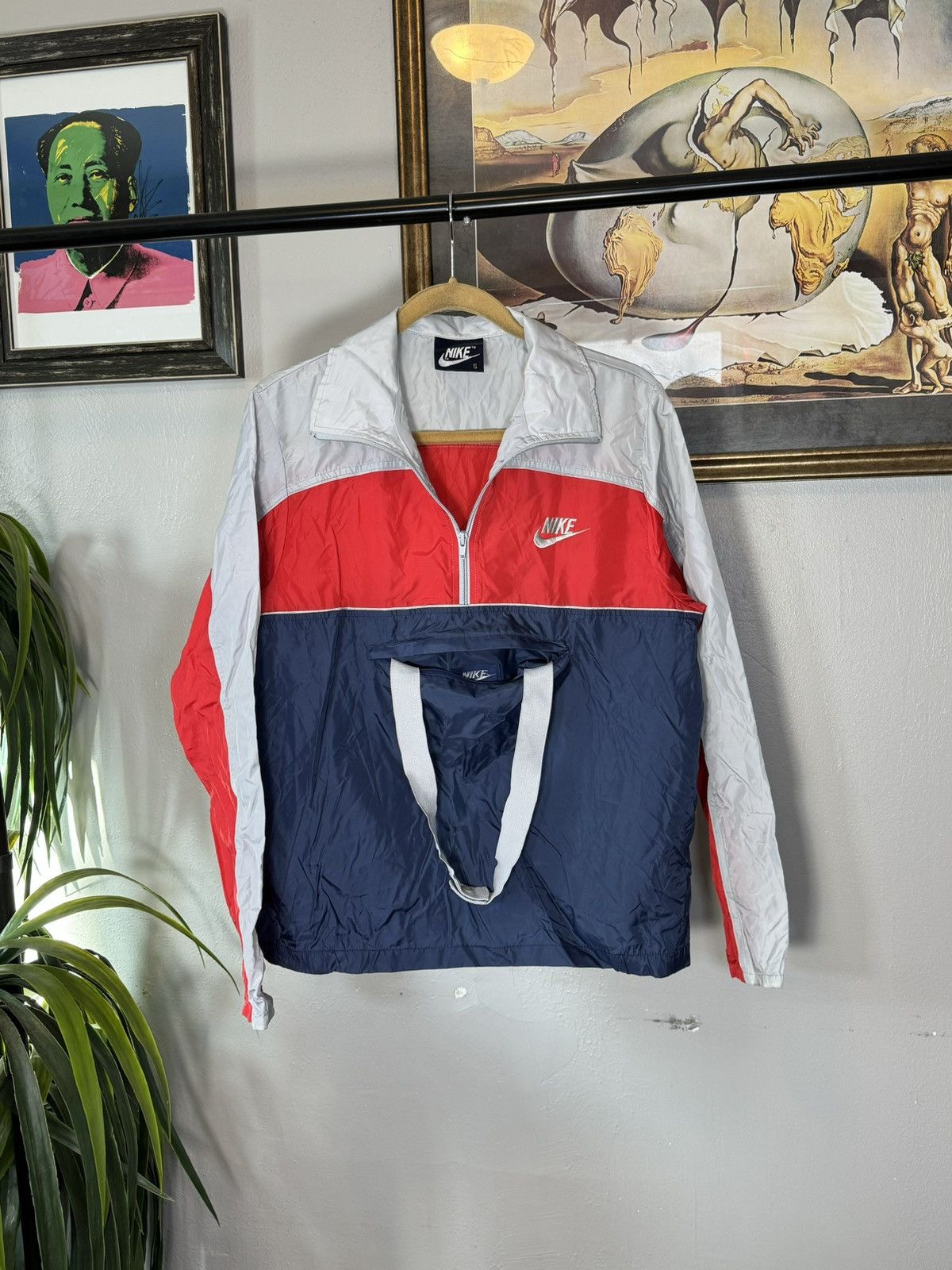Nike × Vintage Vintage 1980s Nike Windbreaker Size US S / EU 44-46 / 1 - 1 Thumbnail