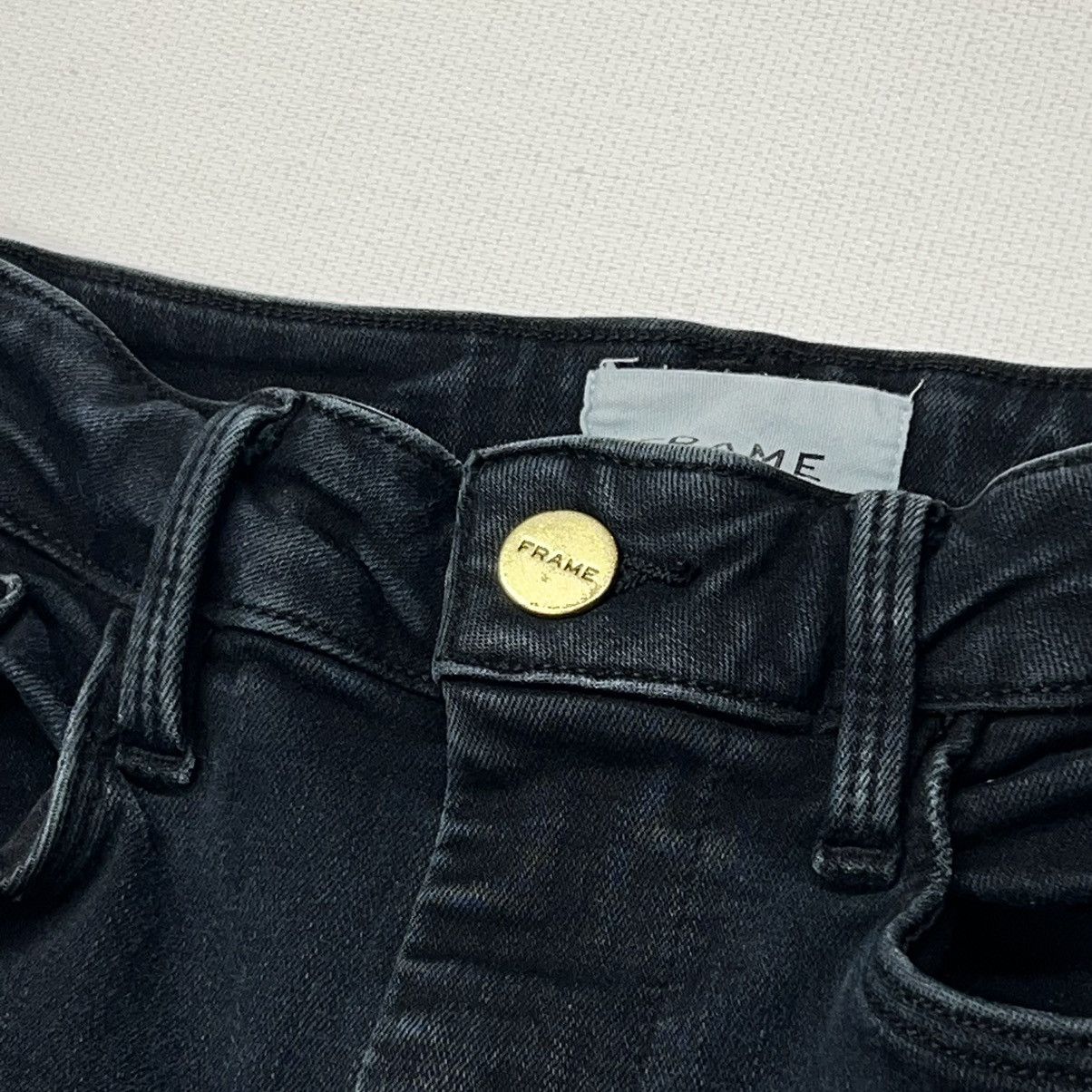 Frame Frame Jeans Black Le One Skinny Denim Stretch Larsen Dark Size 24" / US 00 / IT 34 - 5 Thumbnail