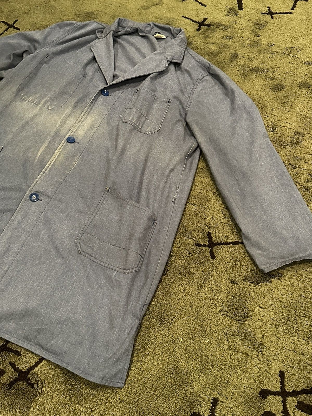 Carhartt × Levi's × Vintage Vintage 60’s French Workwear Long Coat Size US XL / EU 56 / 4 - 2 Thumbnail