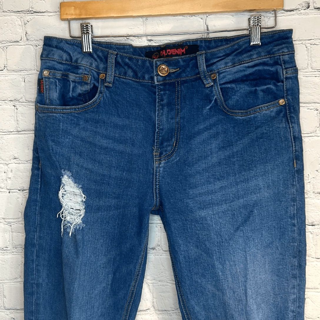 Dr. Denim **Dr. Denim Men's Destroyed Distressed Skinny Fit Jeans Size 34** User: Dr. Denim Men's Destroyed Distressed Skinny Fit Blue Jeans Size 34 Size 24" / US 00 / IT 34 - 2 Thumbnail
