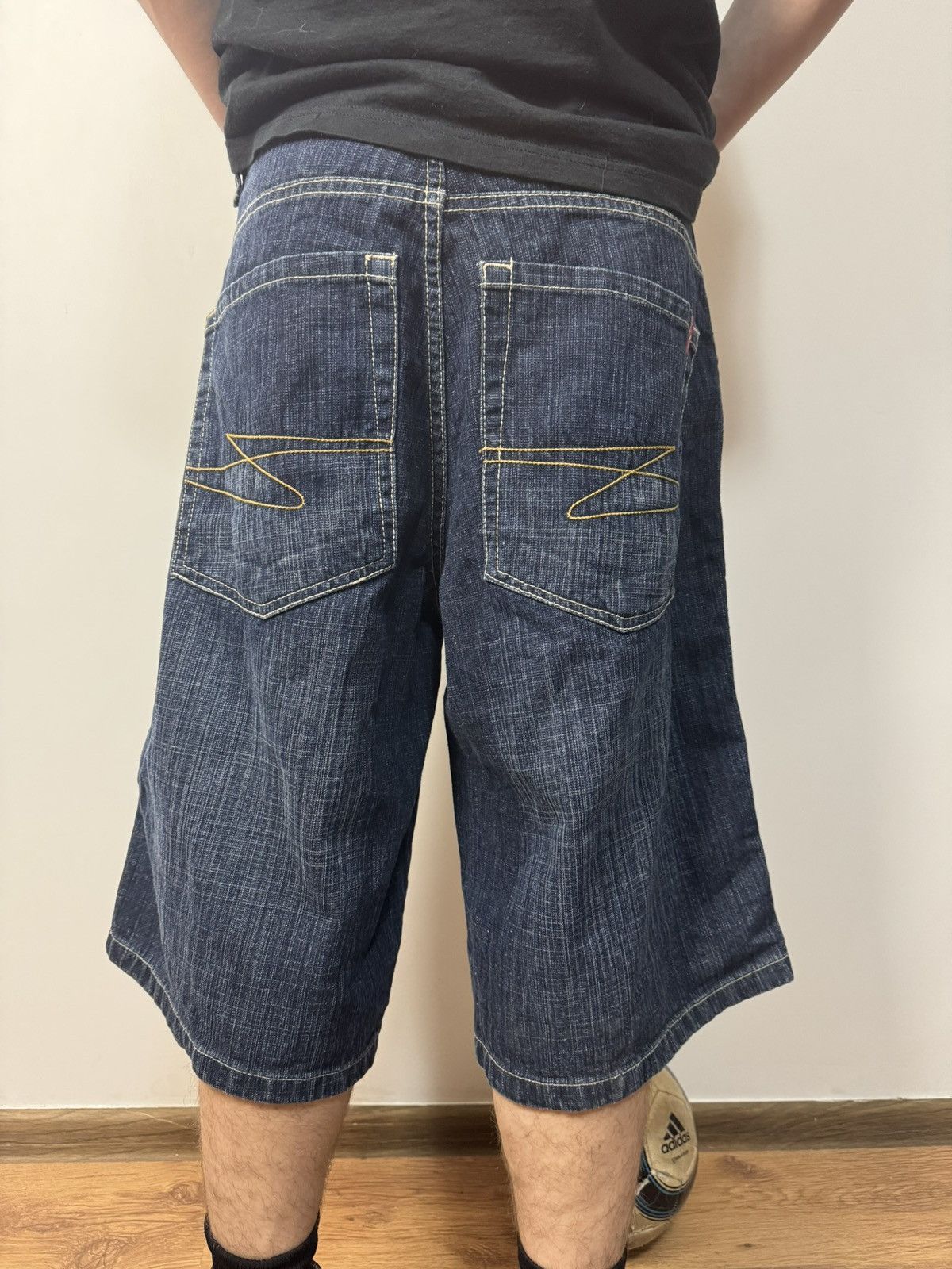 Southpole Vintage Southpole Baggy Denim Shorts Y2K Wide Fit Jorts Size US 32 / EU 48 - 2 Thumbnail