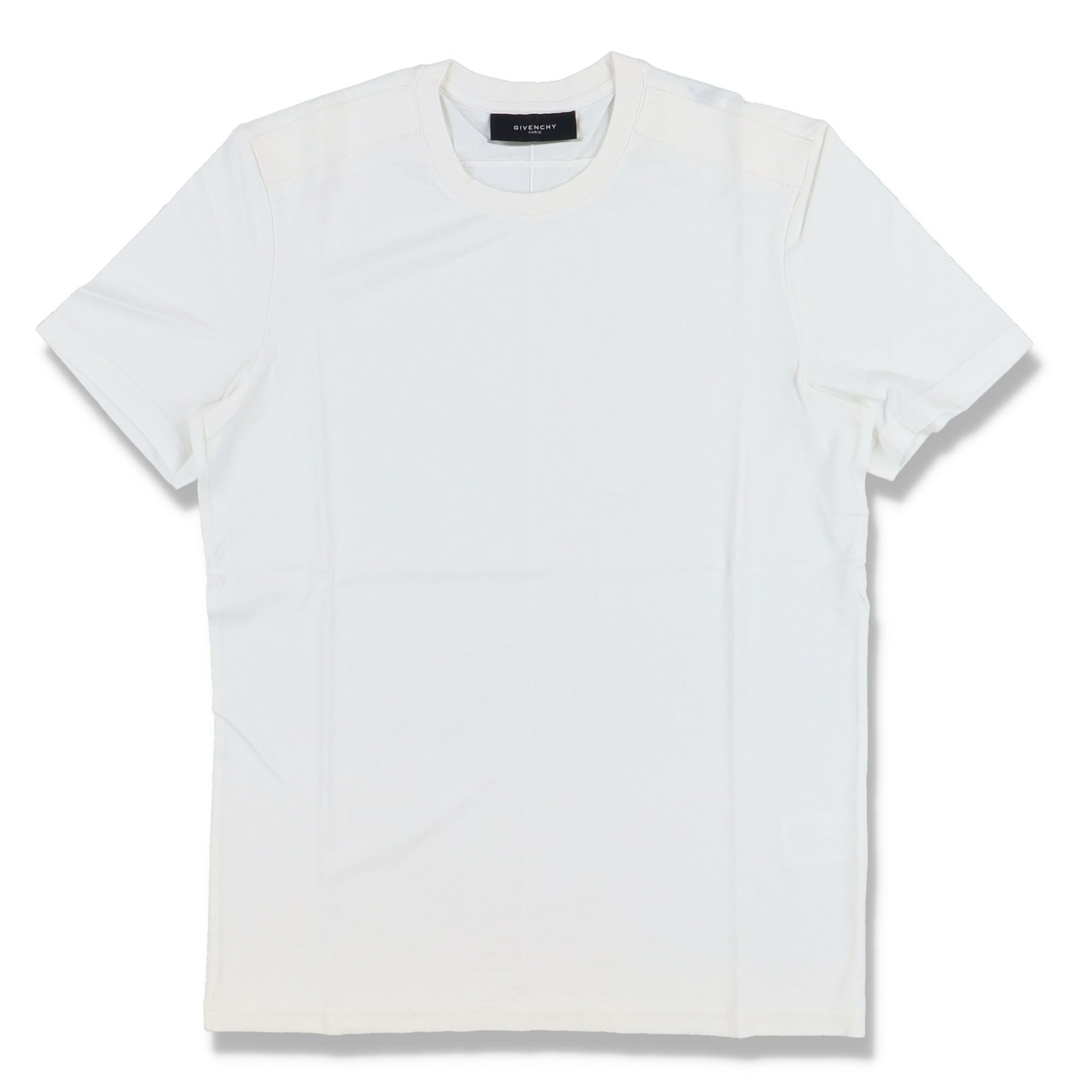 image of Givenchy White Shoulder Strap Detail T-Shirt, Men's (Size XS)