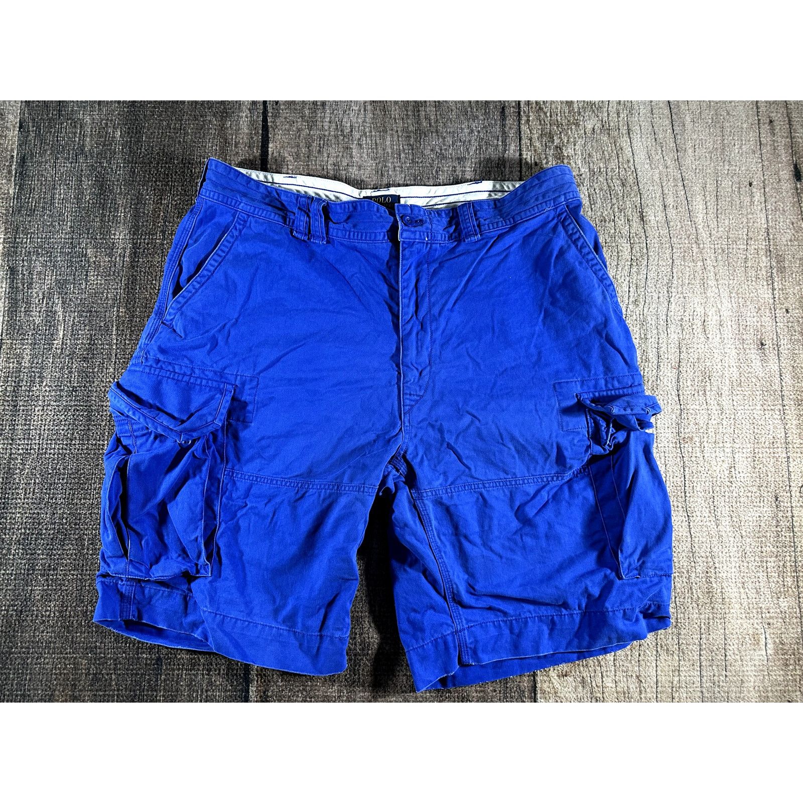 Polo Ralph Lauren Polo Ralph Lauren Mens Blue Cargo Cotton Shorts 40 x 10 Size US 40 / EU 56 - 1 Thumbnail