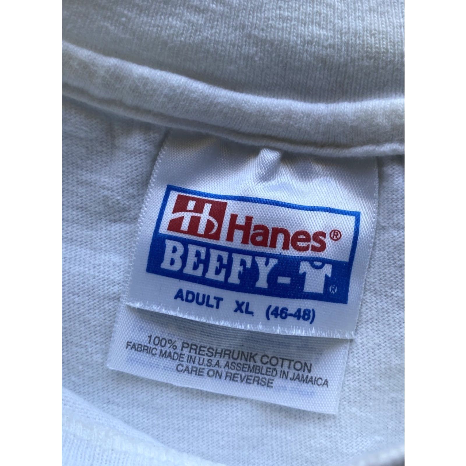 Hanes Hanes Beefy-T T-Shirt Men XL White Short Sleeve In N Out Las Vegas Fast Food Vintage? Size US XL / EU 56 / 4 - 3 Thumbnail