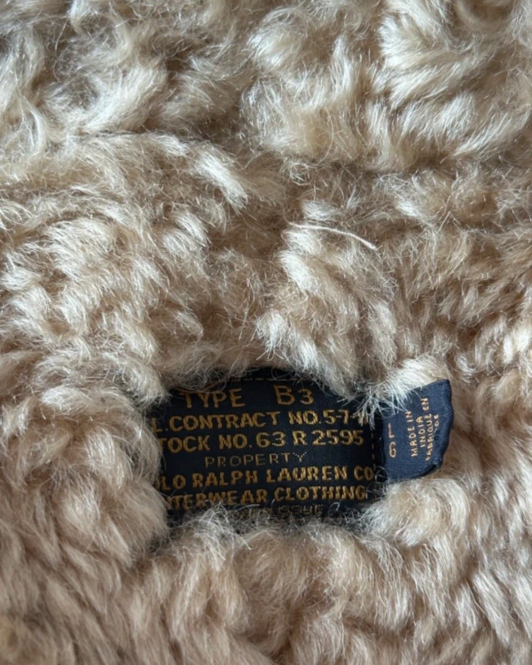Polo Ralph Lauren B-3 SHEARLING LEATHER BOMBER JACKET Size US L / EU 52-54 / 3 - 9 Thumbnail