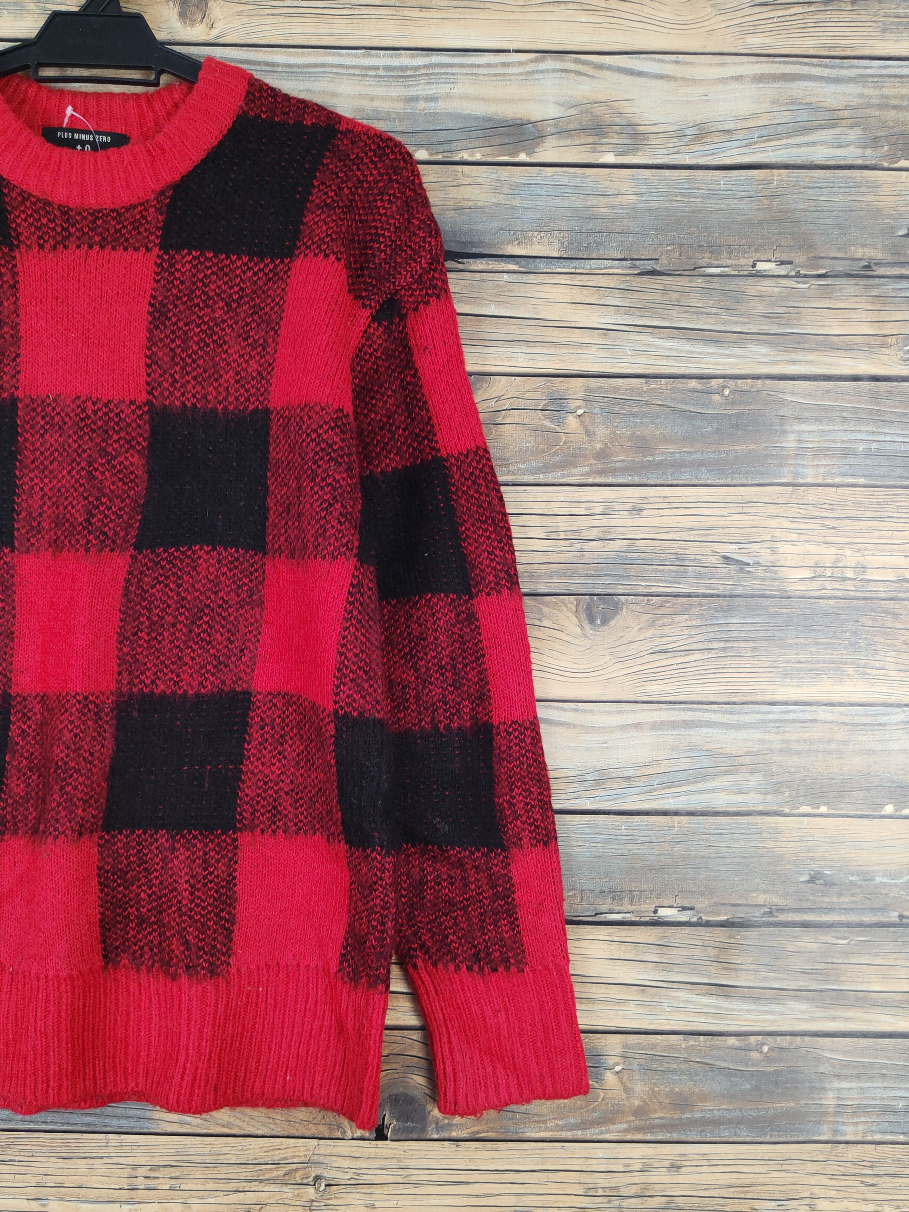 Homespun Knitwear Plus Minus Zero Red Knitwear Sweatshirts #W1285 Size US M / EU 48-50 / 2 - 5 Thumbnail