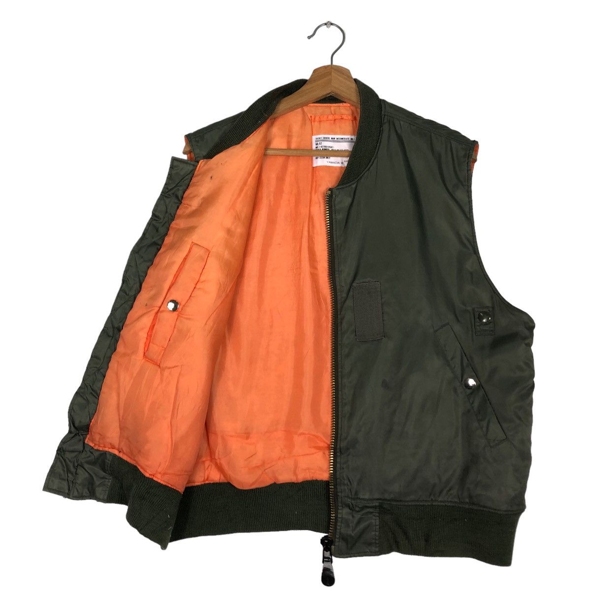 Japanese Brand 🔥Vintage Bomber Vest Jacket Ma-1 Military Buzz Ricksons Size US L / EU 52-54 / 3 - 10 Thumbnail