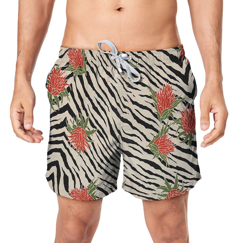 Designer Printed Swim Shorts – Men’s Essential Summer Short Size US 29 - 1 Thumbnail