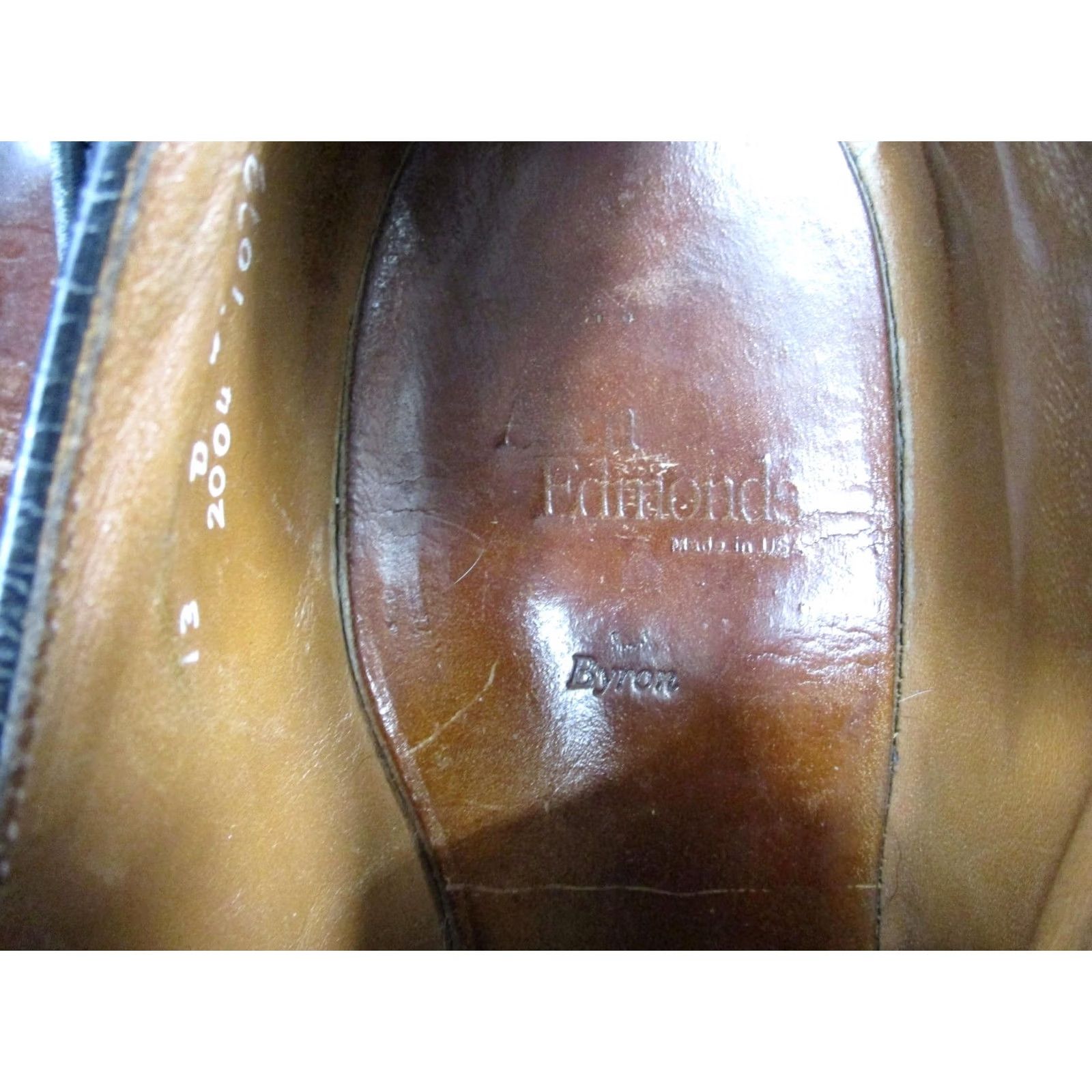 Allen Edmonds Allen Edmonds Dress Mens Black Byron Shoes Size Cap Toe Oxford Made USA Size ONE SIZE - 5 Thumbnail