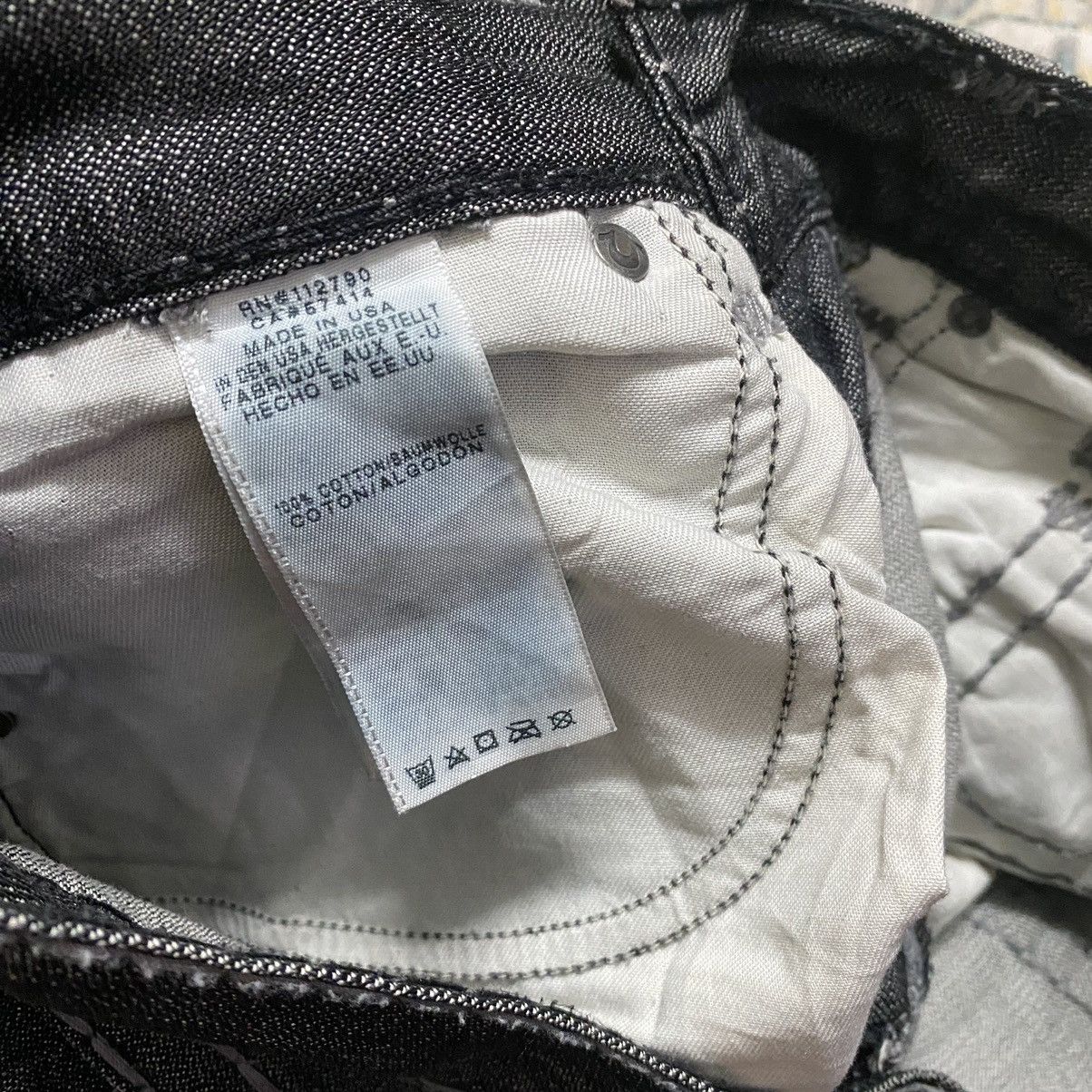 True Religion True Religion Reflected Ricky Flap Black Denim Jeans Size US 34 / EU 50 - 23 Thumbnail
