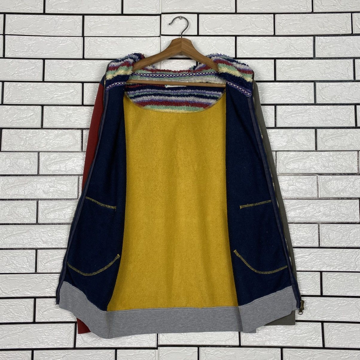 Japanese Brand 📌Multi Color Zipper Hoodie Power To The People Size US M / EU 48-50 / 2 - 15 Thumbnail