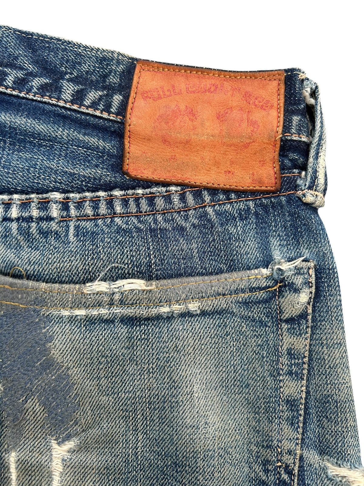 Kapital Vintage Full Count Selvedge Distressed Repair Denim Jeans Size US 30 / EU 46 - 18 Thumbnail