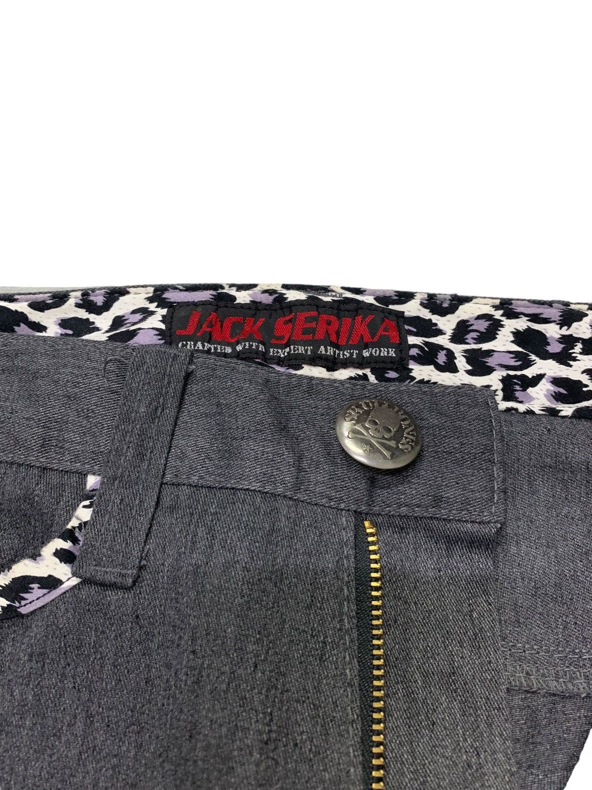14th Addiction × Hysteric Glamour × KMRii Jack Serika Japan Rockabilly Skull Crafted Pants Size US 30 / EU 46 - 11 Thumbnail