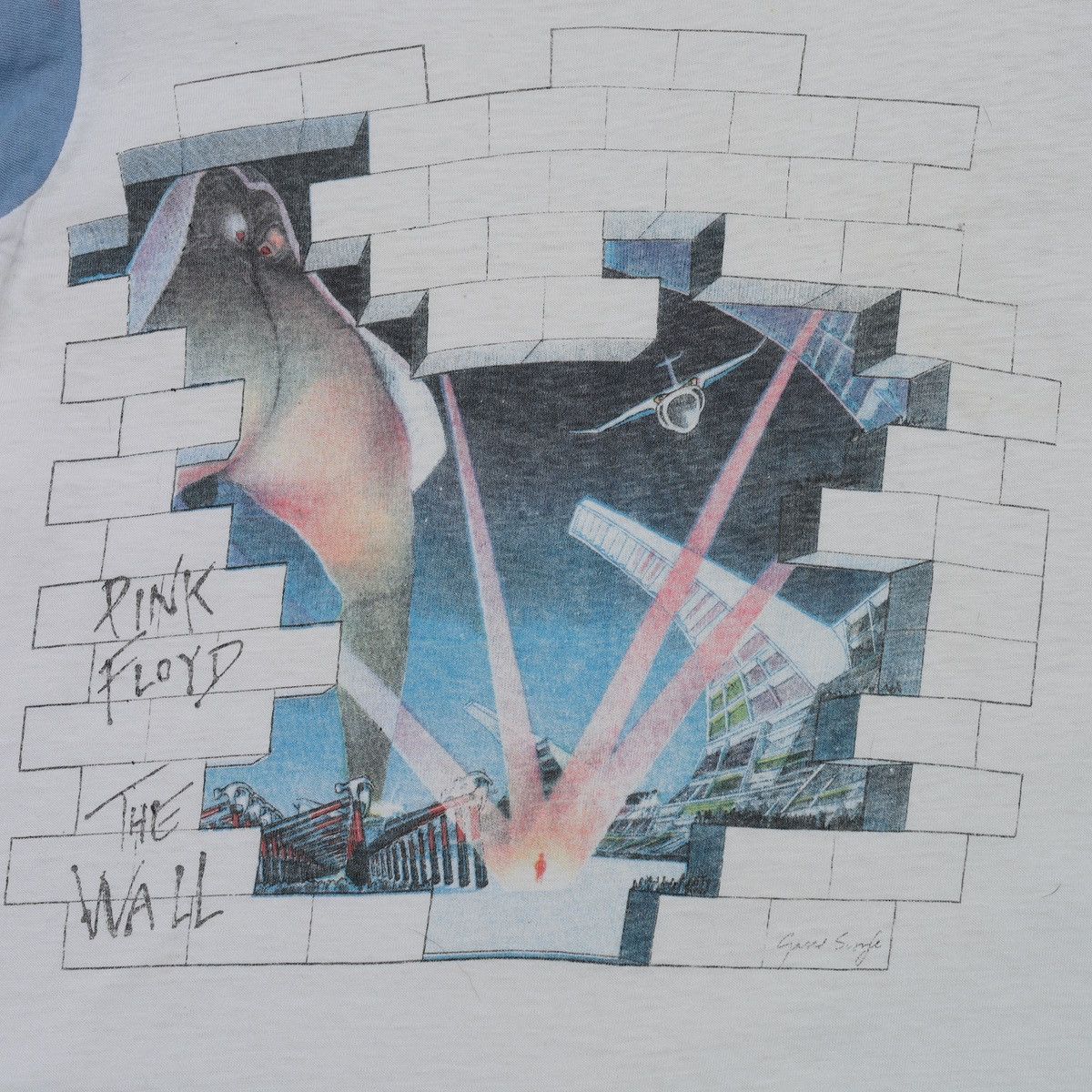 Pink Floyd 80s Pink Floyd The Wall Vintage Tee Rare shirt Gerald Scarfe Size US XS / EU 42 / 0 - 6 Thumbnail