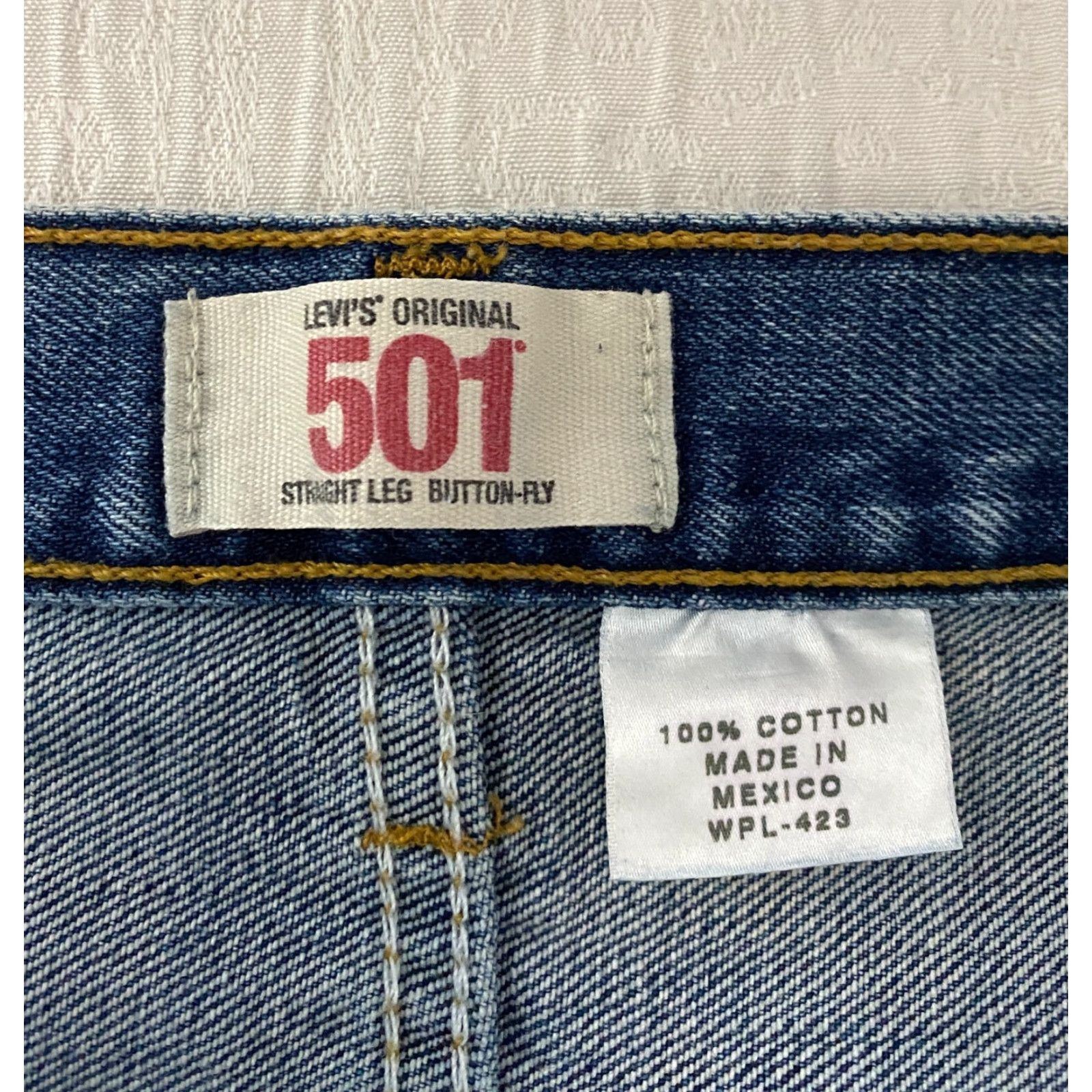 Levi's Levi's Levi'S 501 Jeans Men 36x27 Blue Straight Button Fly Hemmed Medium Wash 100% Cotton Denim 5-Pocket Classic Regular Size US 36 / EU 52 - 5 Thumbnail