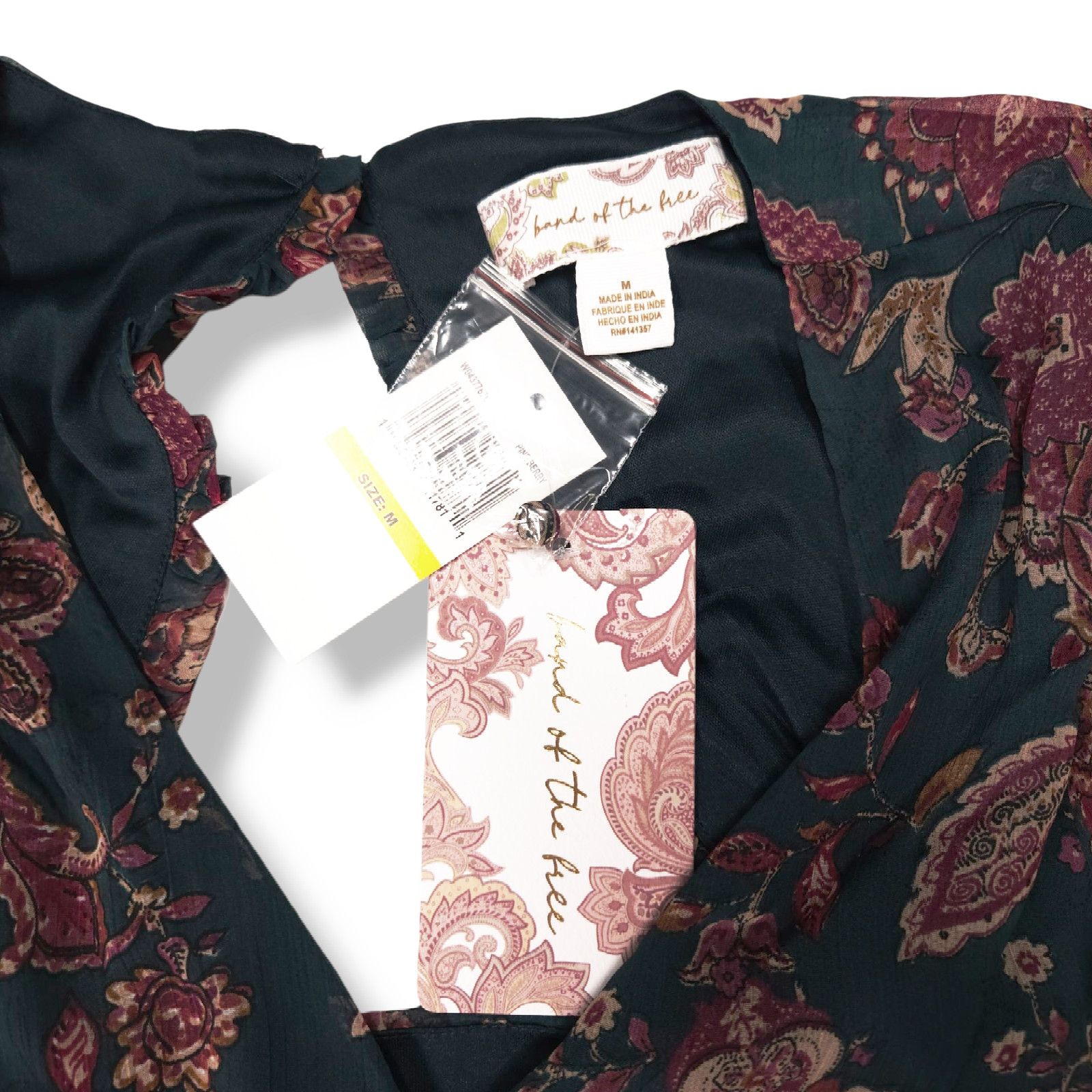 Other NWT Band of the Free Empire Midi Dress M 8-10 Pine Paisley Size M / US 6-8 / IT 42-44 - 10 Thumbnail