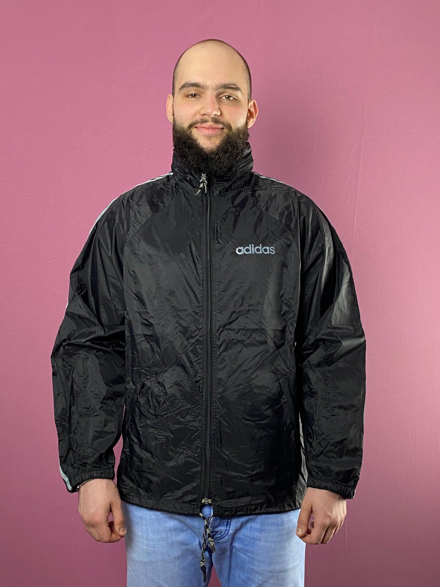 Adidas × Vintage 80s Adidas Vintage Men's Rain Jacket - M Size US M / EU 48-50 / 2 - 3 Thumbnail