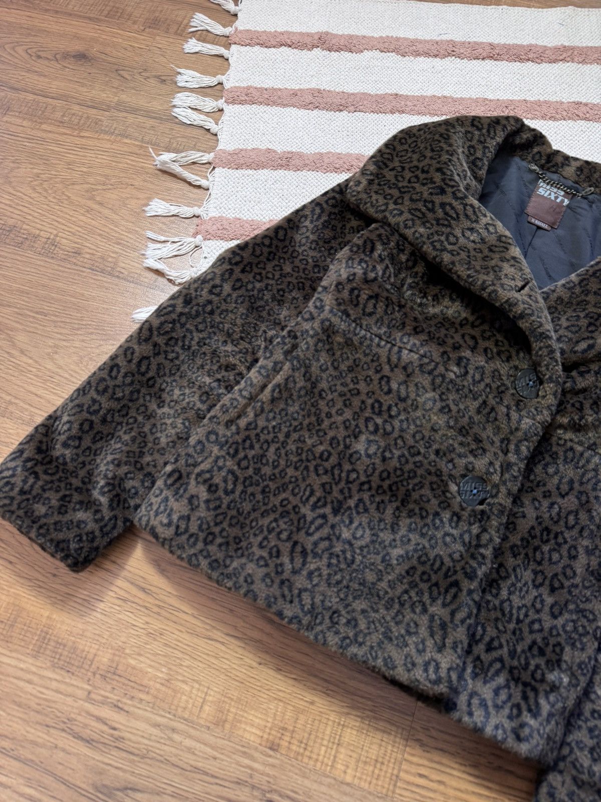 Miss Sixty VINTAGE MISS SIXTY LEOPARD PRINTED FAUX FUR COAT Size XS / US 0-2 / IT 36-38 - 6 Thumbnail