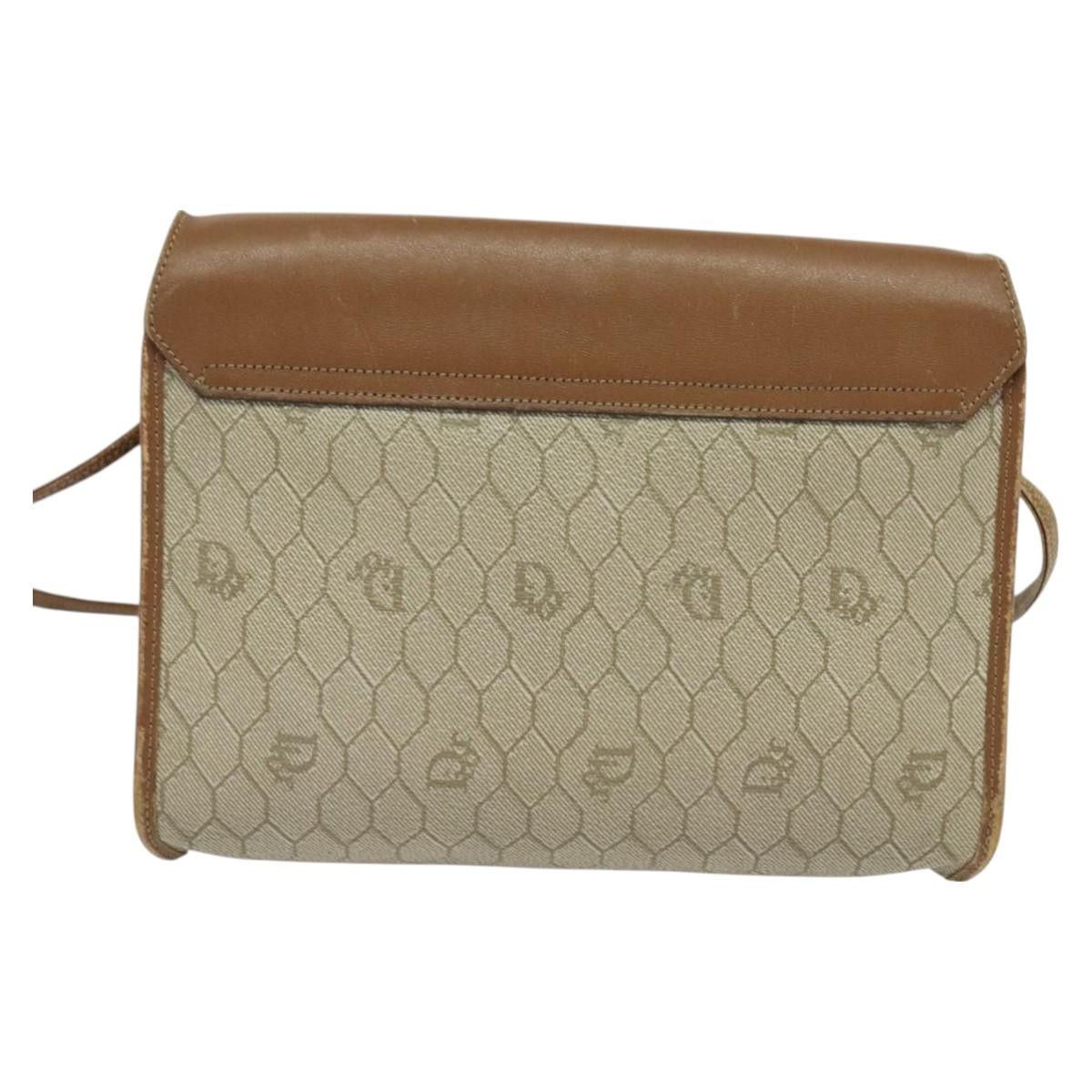Dior DIOR Honeycomb Canvas Shoulder Bag Pvc Beige Size ONE SIZE - 3 Thumbnail