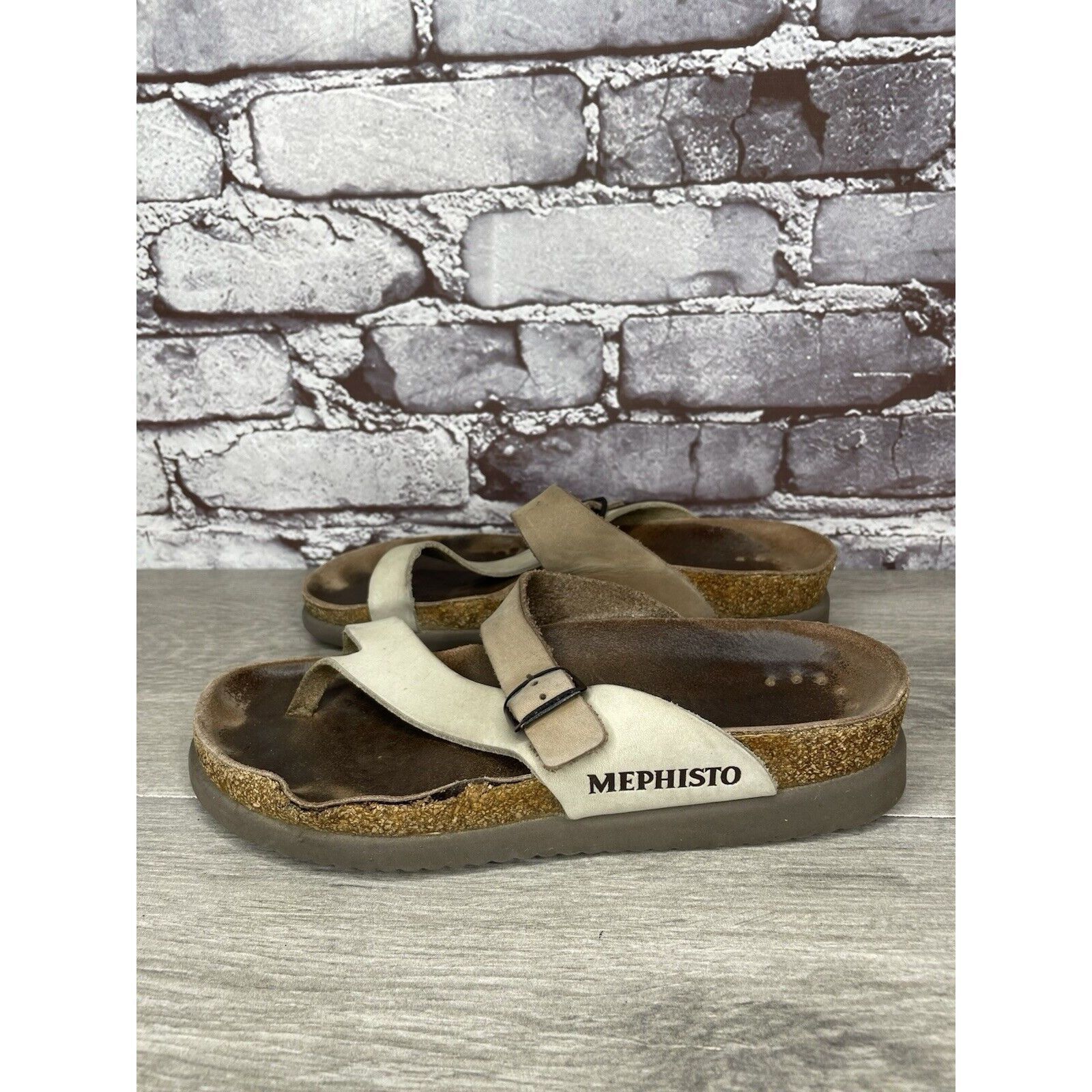 Mephisto Mephisto Helen Beige Nubuck Leather Slides Casual Sandals Wo Size US 6 / IT 36 - 15 Thumbnail