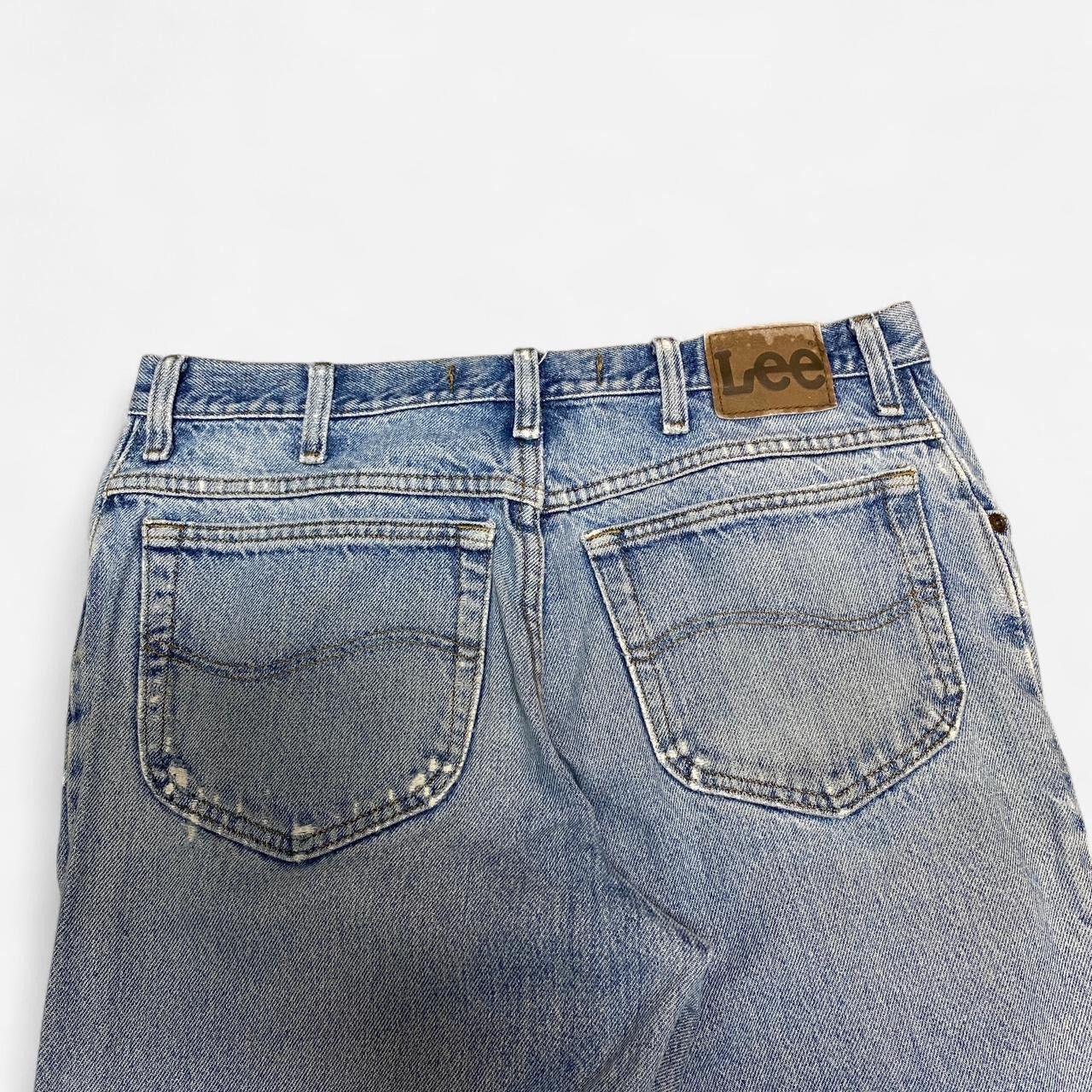 Lee Distressed reworked light blue denim lee jeans Size US 32 / EU 48 - 7 Thumbnail