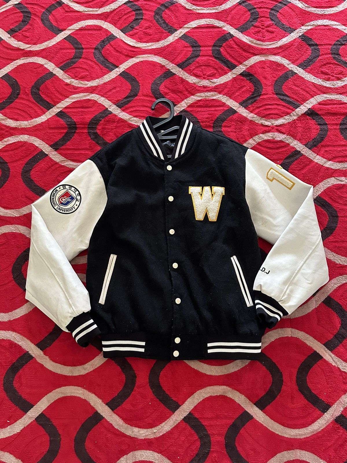 Japanese Brand Varsity University Spellout Rugs Leather Size US M / EU 48-50 / 2 - 2 Thumbnail