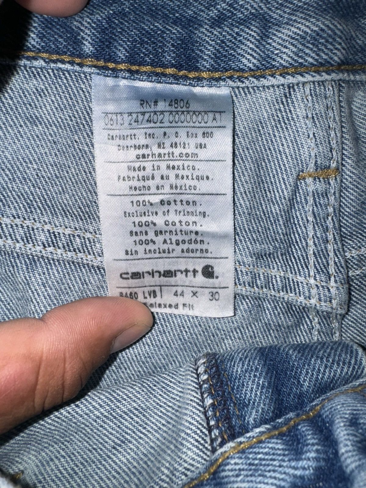 Carhartt Carhartt Jeans relaxed fit 44 x 30, blue denim Size US 30 / EU 46 - 9 Thumbnail