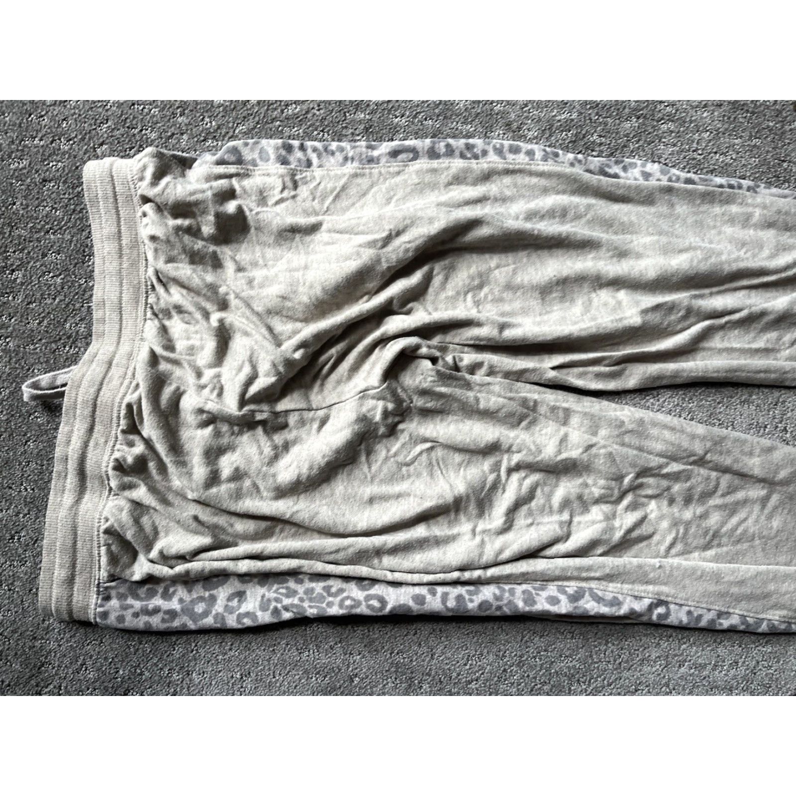 Splendid Splendid Women's Jogger Pants Beige Cheetah Striped Sides Medium Size 32" / US 10 / IT 46 - 4 Thumbnail