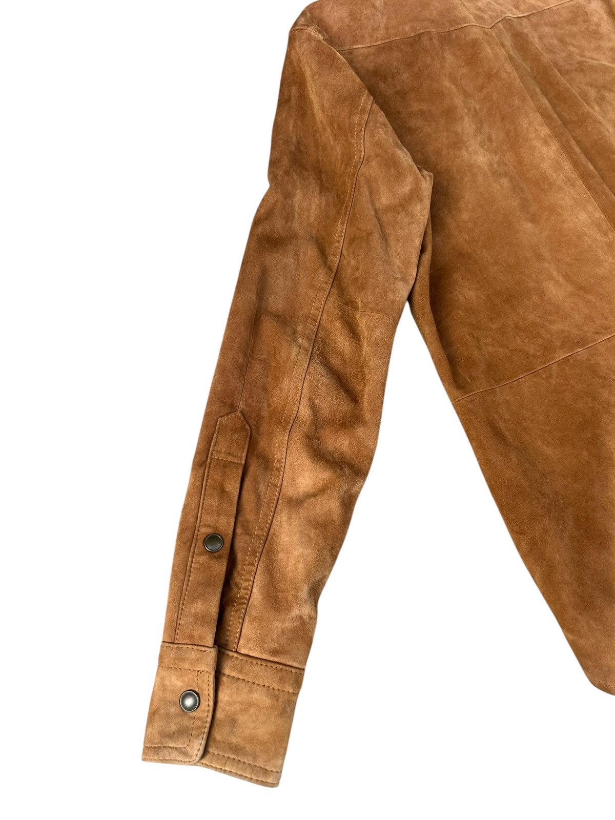 Leather United Arrows Goatskin Suede Leather Western Shirt Size US S / EU 44-46 / 1 - 18 Thumbnail