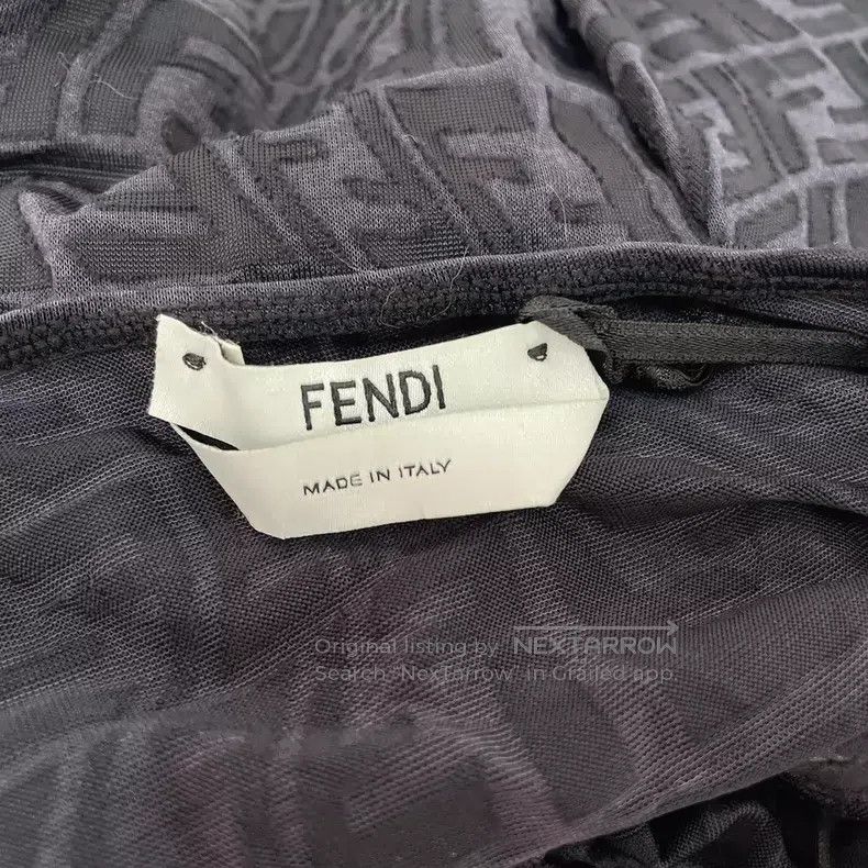 Fendi Fendi Black Monogrammed Jumpsuit Size L / US 10 / IT 46 - 4 Thumbnail