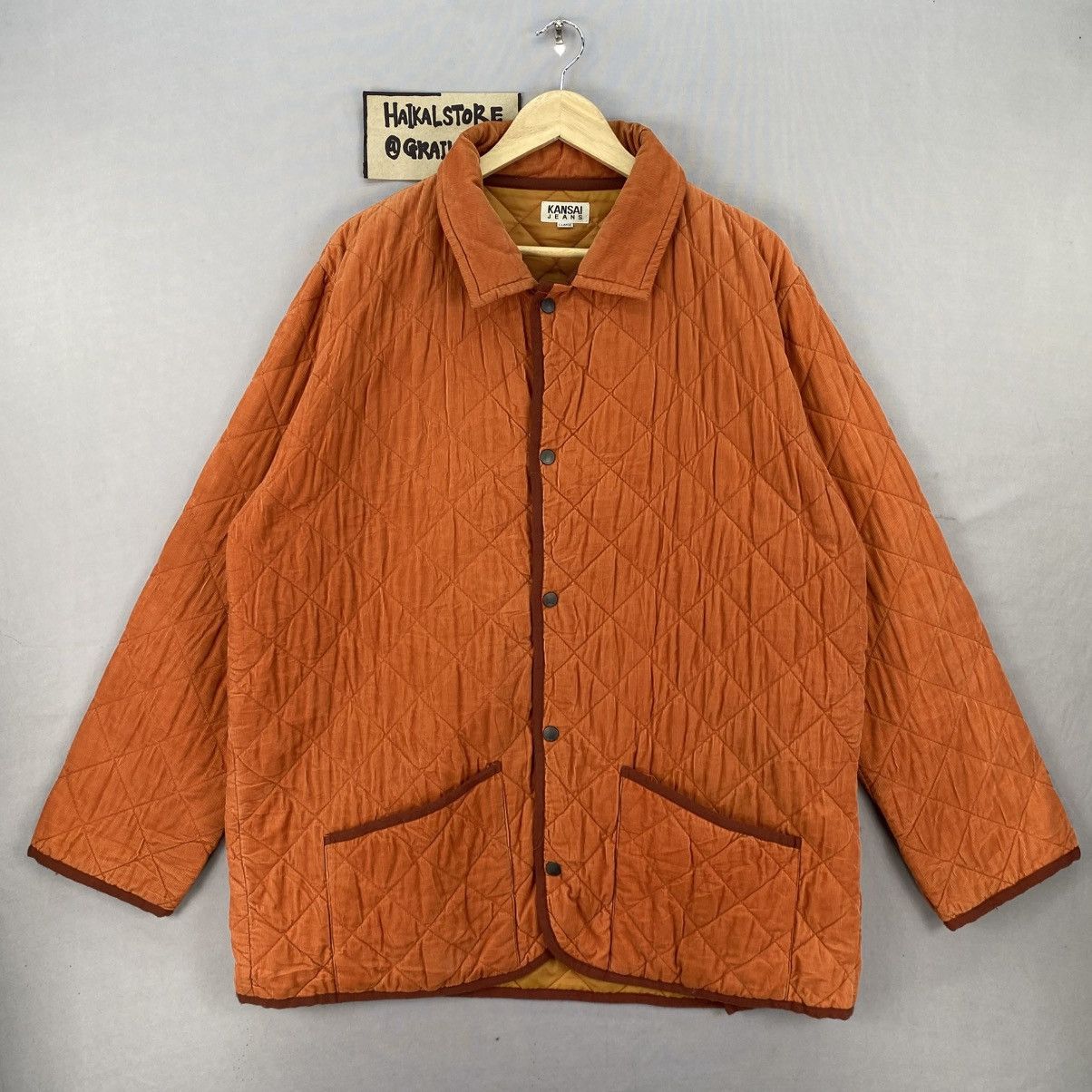 Japanese Brand Vintage Kansai Jeans Quilted Snap Button Jacket Size US XXL / EU 58 / 5 - 1 Thumbnail