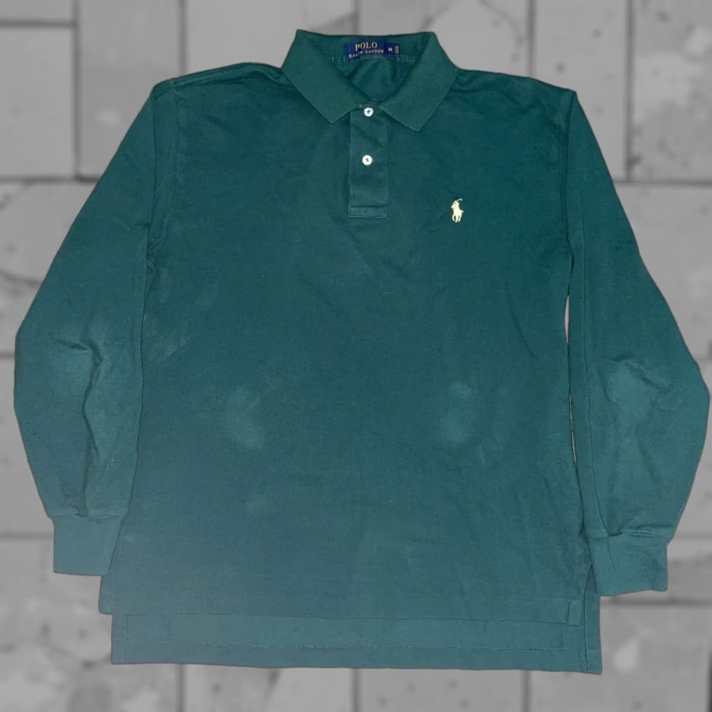 Polo Ralph Lauren Polo Ralph Lauren Longsleeve Polo Green M Mens L Regular Solid Button-Up Shirt Size US L / EU 52-54 / 3 - 1 Thumbnail