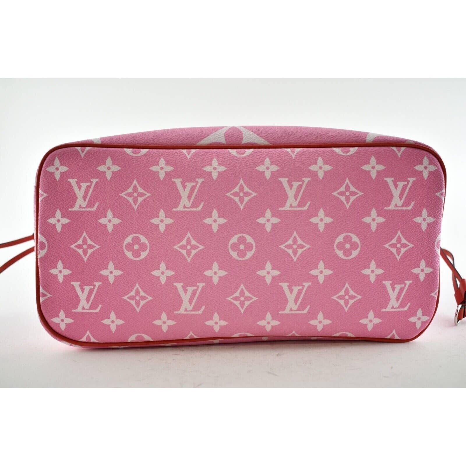 Louis Vuitton Escale Neverfull MM Red White Tie Dye Tote Bag