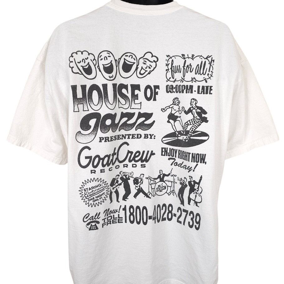 Other Goat Crew Records T Shirt Mens Size 3XL White House Of Jazz Size US XXL / EU 58 / 5 - 1 Thumbnail