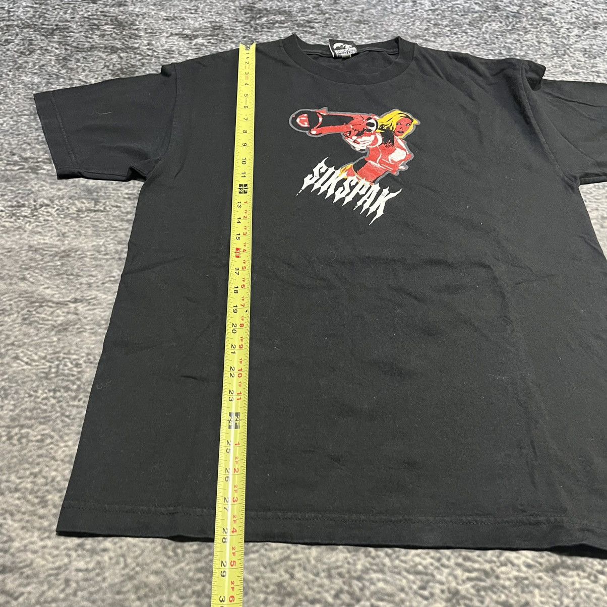 Vintage VINTAGE 90s SIKSPAK GRUNGE SKATER BLACK T SHIRT SIZE LARGE Size US L / EU 52-54 / 3 - 10 Thumbnail