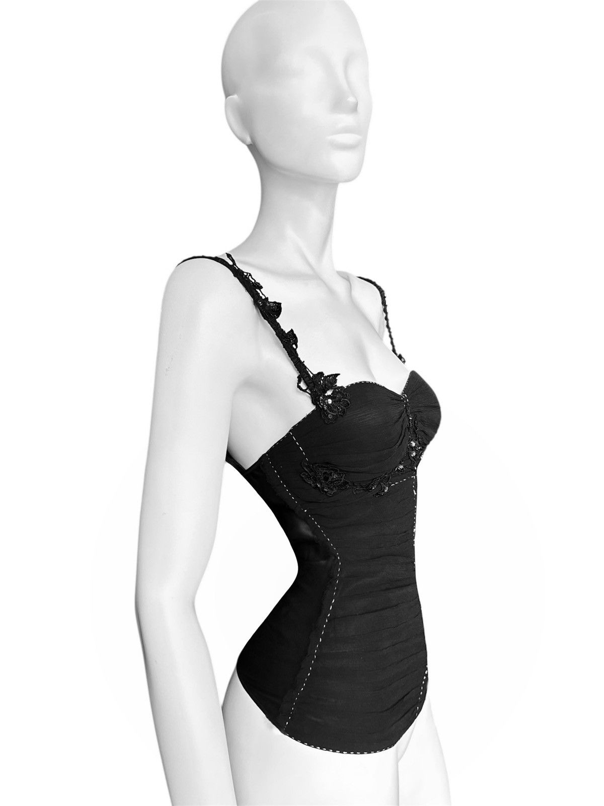 Roberto Cavalli Roberto Cavalli Runway Silk Corset Top Size S / US 4 / IT 40 - 3 Thumbnail