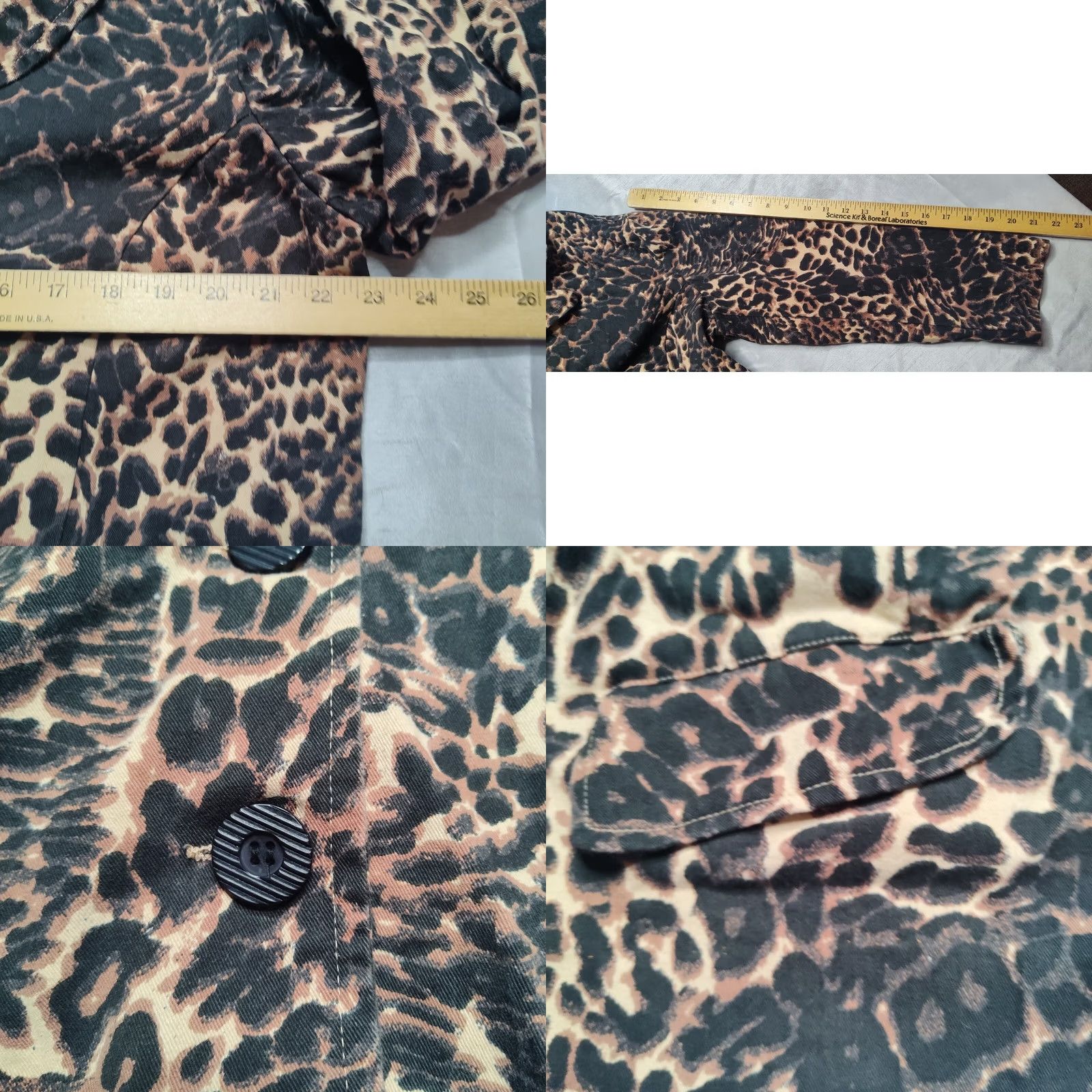 Vintage VINTAGE ROAMAN'S Women Large Leopard Print Cotton Long Sleeve Button Up Jacket Size L / US 10 / IT 46 - 8 Thumbnail