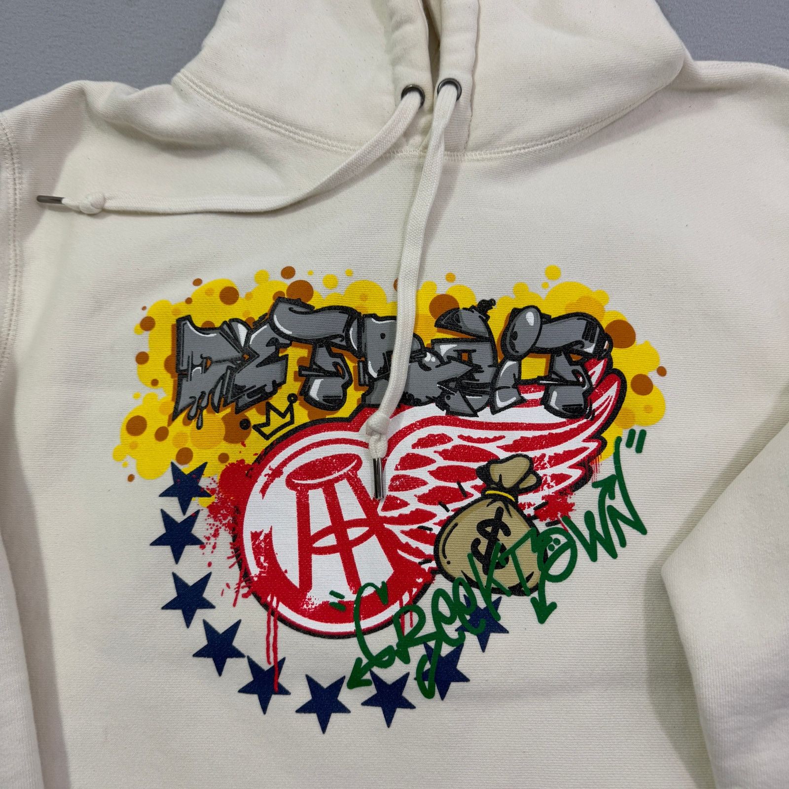 Other Barstool Sports Detroit Greek Town Hoodie Men's Large Cream Size US L / EU 52-54 / 3 - 3 Thumbnail