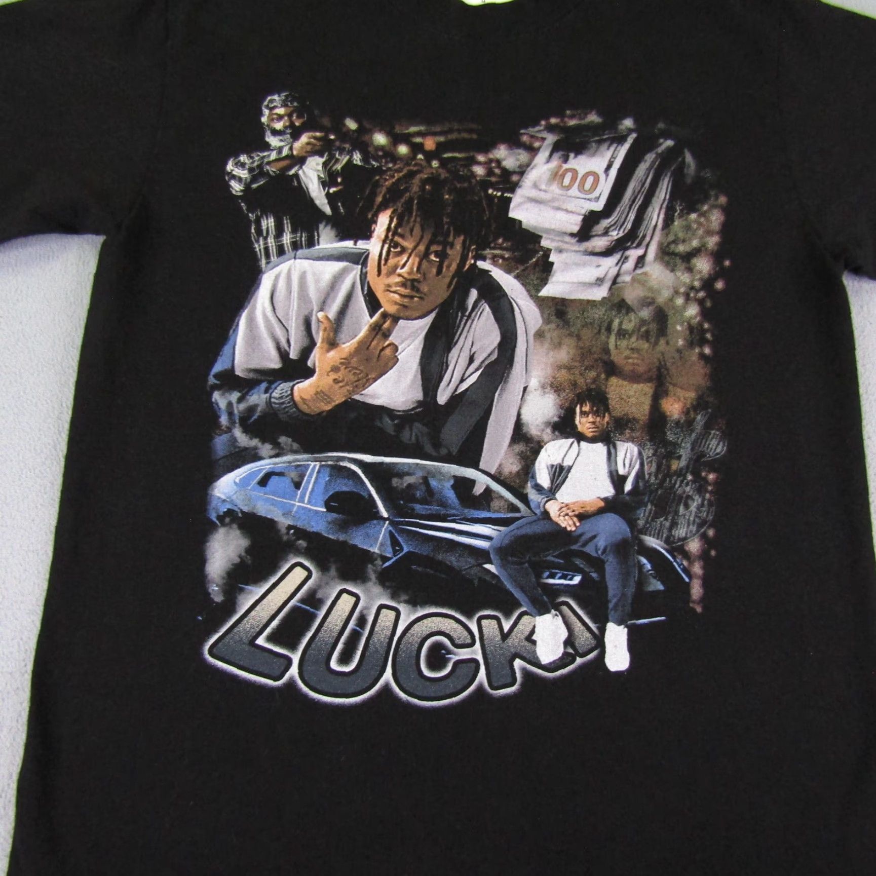 Vintage Game Changer Shirt Mens Medium Black Lucki Rapper Hip Hop Rap Tee Money Cars Size US M / EU 48-50 / 2 - 2 Thumbnail