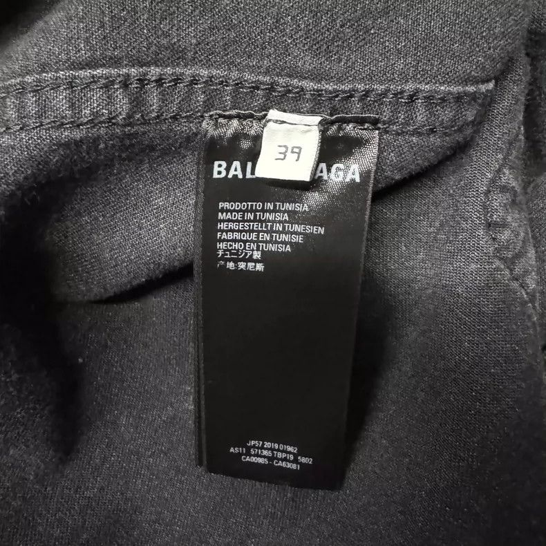 Balenciaga Balenciaga size 39 Long sleeve denim shirt with scarlet le Size US XS / EU 42 / 0 - 4 Thumbnail