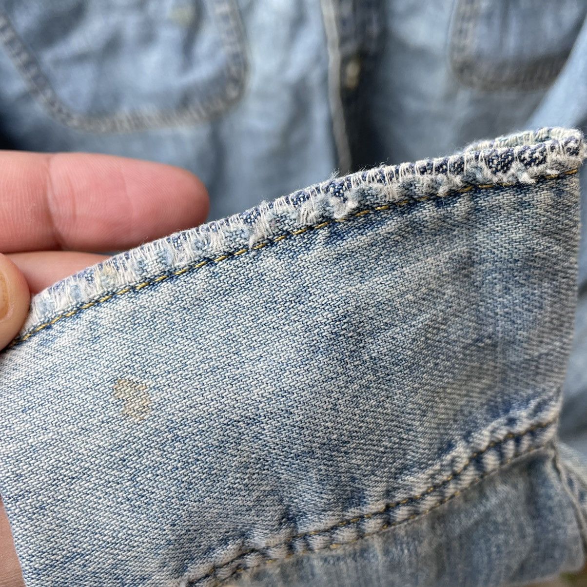 Levi's Vintage Clothing 🔥Vtg Levis Stoned Washed Double Pocket Women Buttons Shirts Size M / US 6-8 / IT 42-44 - 9 Thumbnail