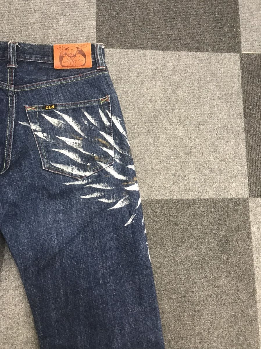 Japanese Brand 💥ARCHIVAL JAPAN💥Archival Flying Pheonix ZEN DENIM F706 Size US 27 - 11 Thumbnail