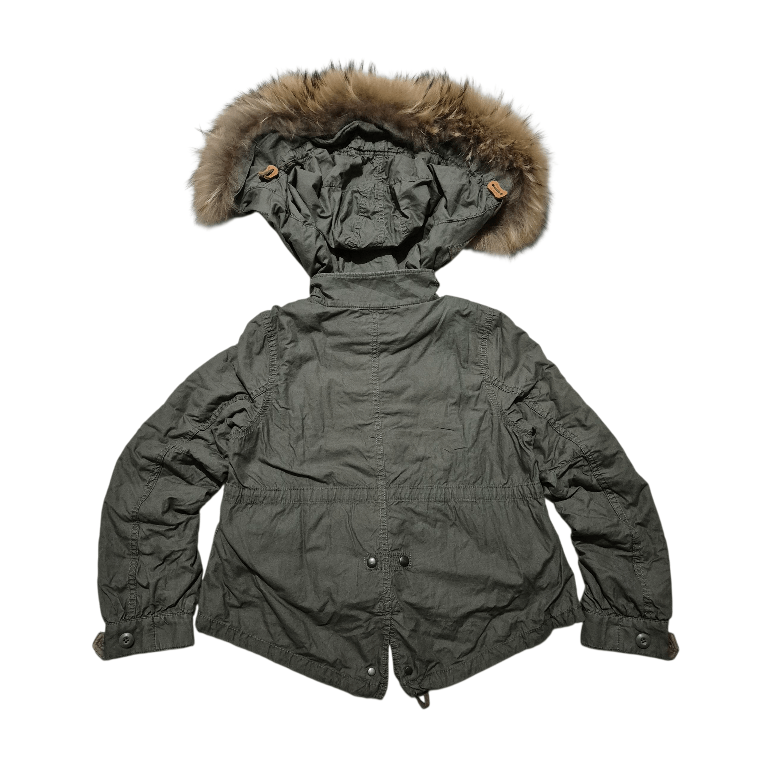 Goa military fur hoodie jacket