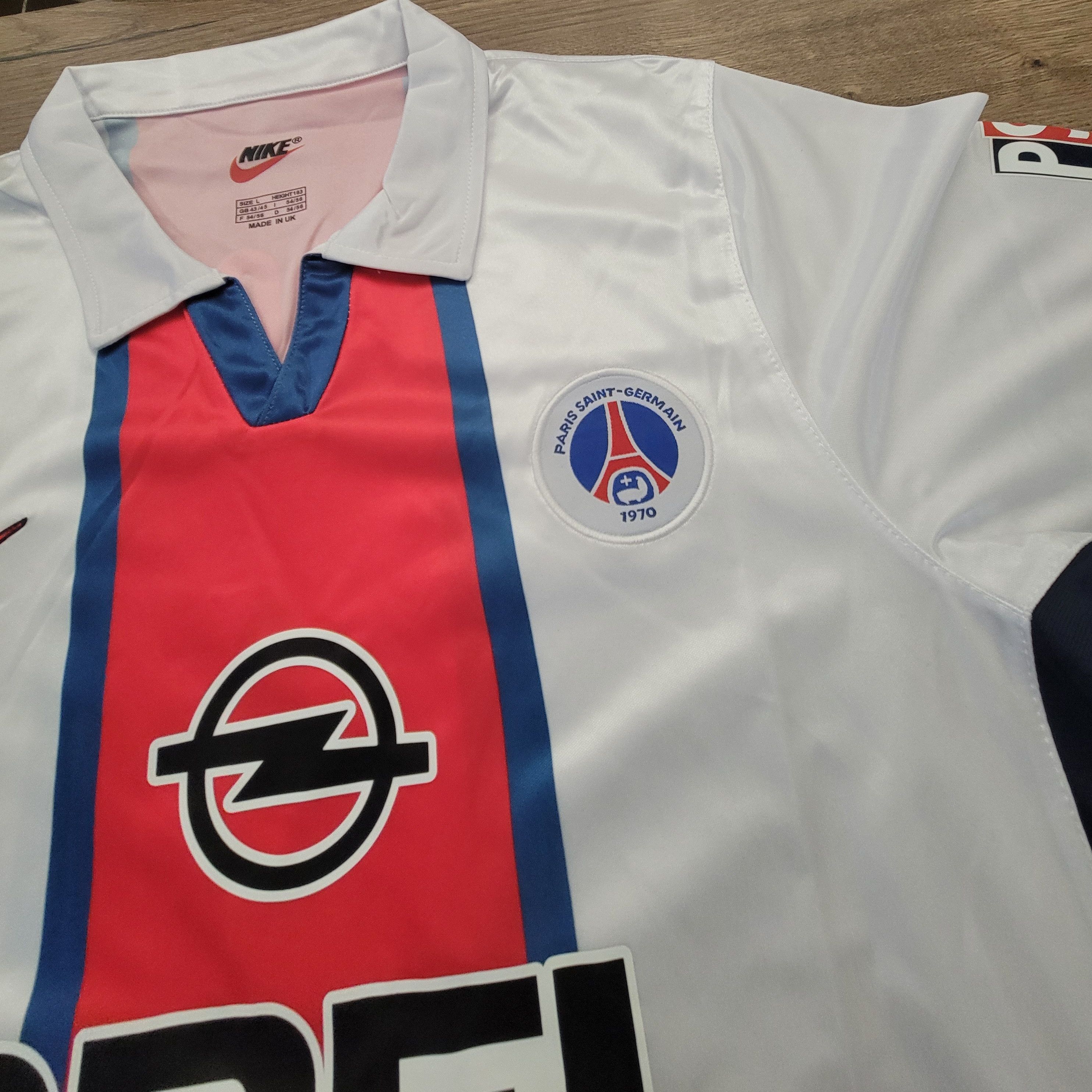 Other Simone 9 Paris SG 1998-99 Vintage Soccer Jersey Trikot Size US L / EU 52-54 / 3 - 4 Thumbnail