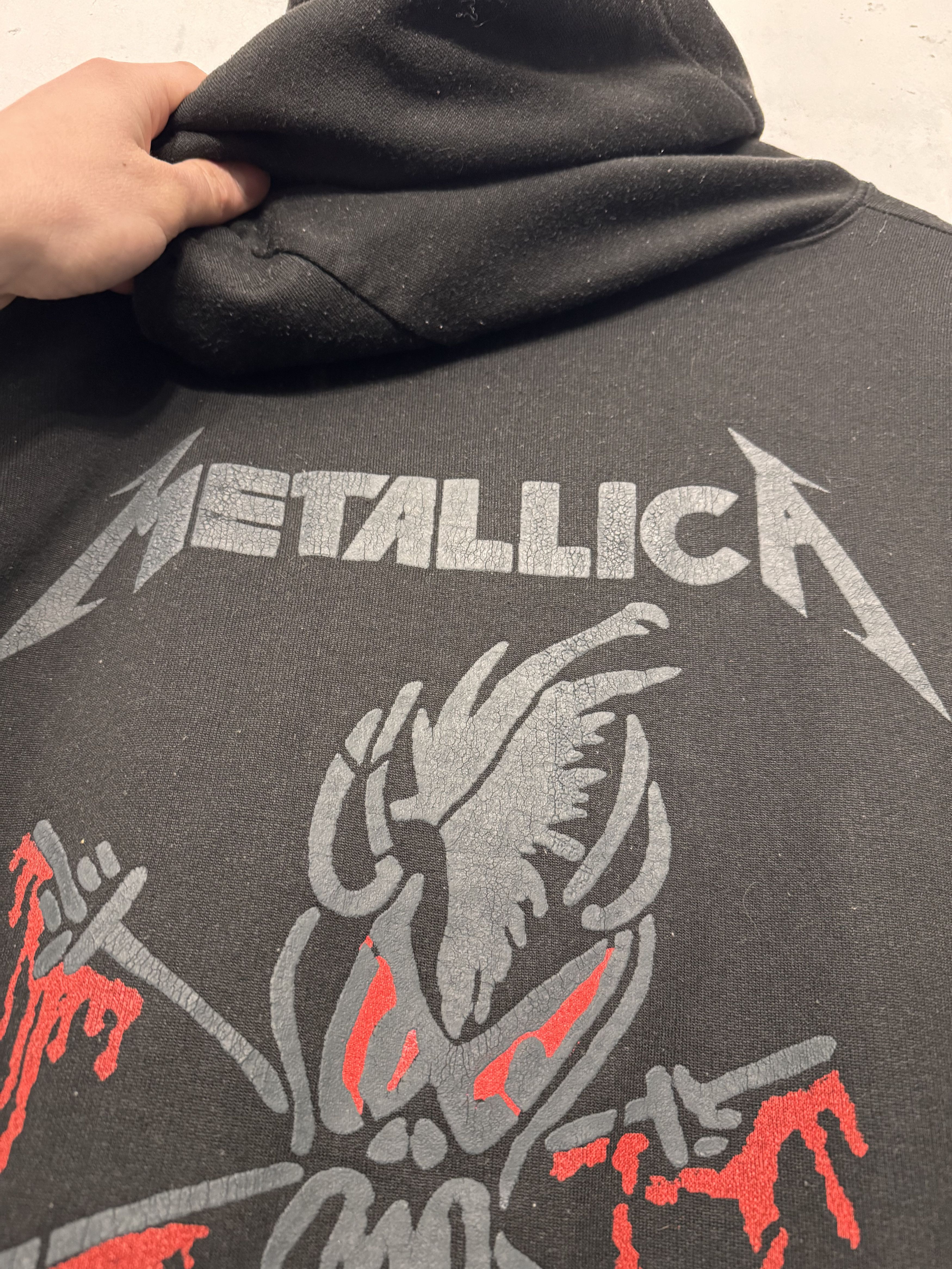 Band Tees Vintage 90s Metallica Rock Band Made in UK Zip Up Hoodie Size US XL / EU 56 / 4 - 7 Thumbnail