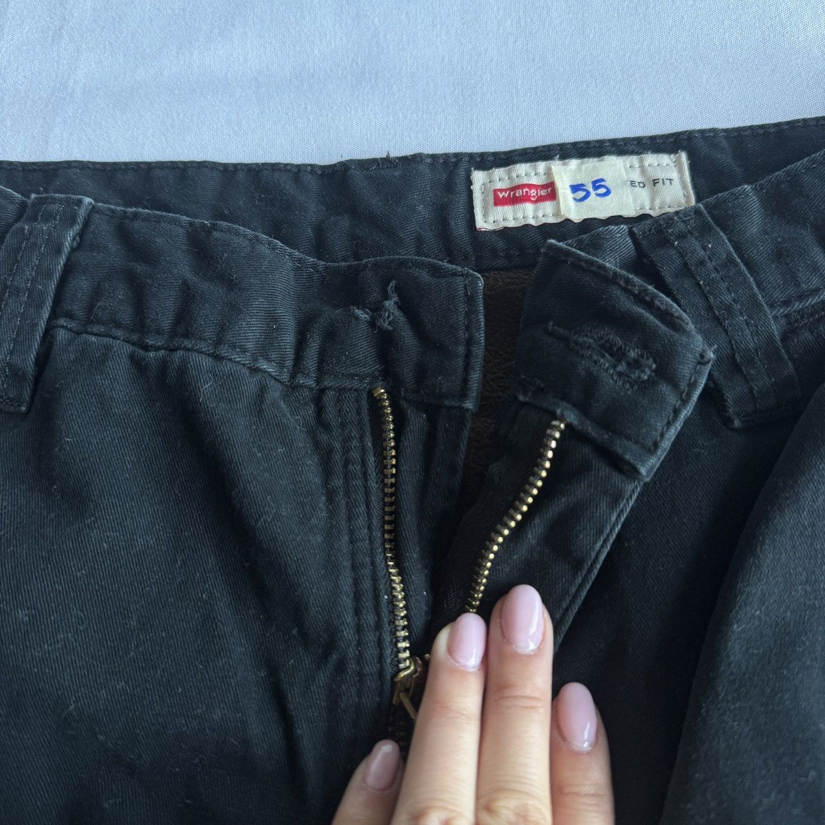 Wrangler Vintage Wrangler Black Fleece Lined Cargo Pants Size US 30 / EU 46 - 4 Thumbnail