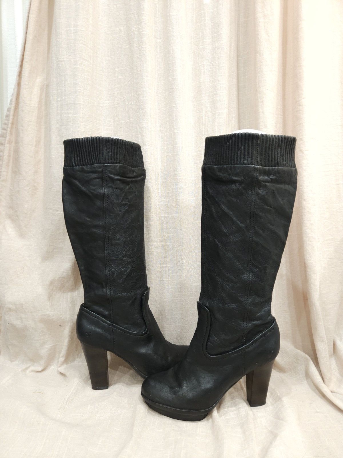 Frye Frye Mimi Scrunch Real Leather Boot/8MM Size US 8 / IT 38 - 4 Thumbnail