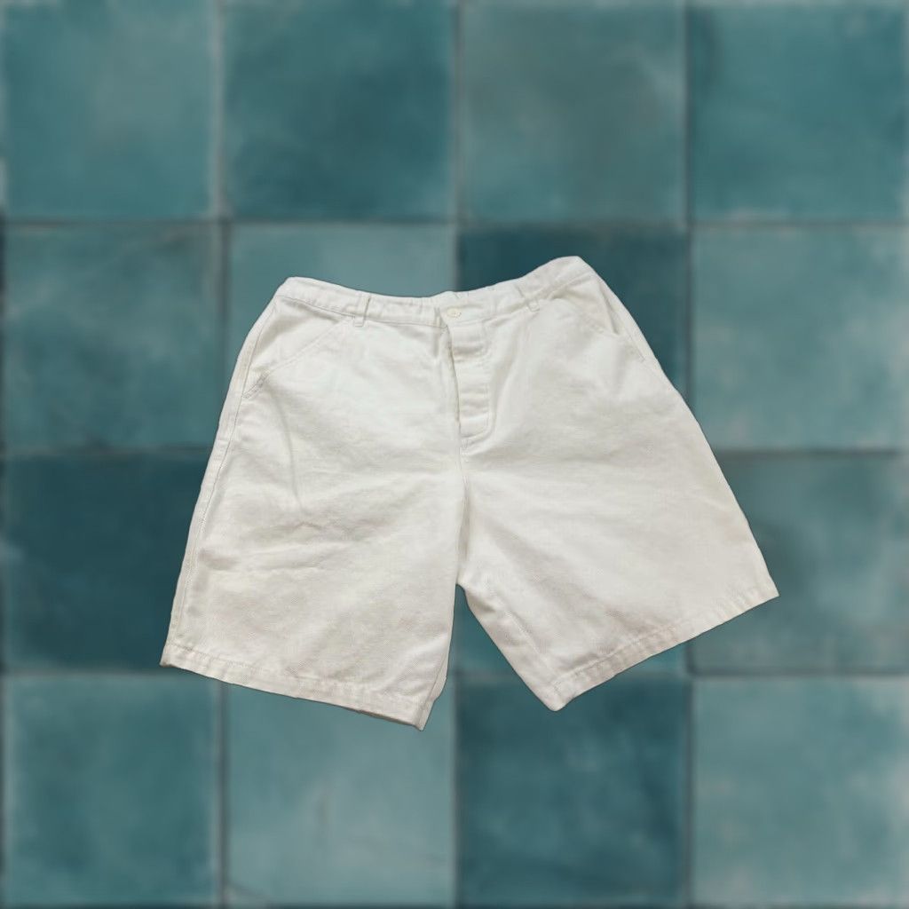 Asos ASOS Shorts Men’s 38 White Chino Elastic Waist Summer Casual Beach Golf City American Outdoor Mens Size US 38 / EU 54 - 1 Thumbnail