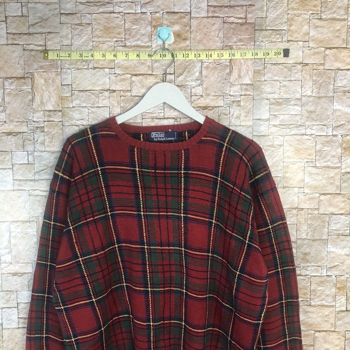 Ralph Lauren Polo Ralph Lauren checkered Red Knitwear #A22 Size US L / EU 52-54 / 3 - 2 Thumbnail